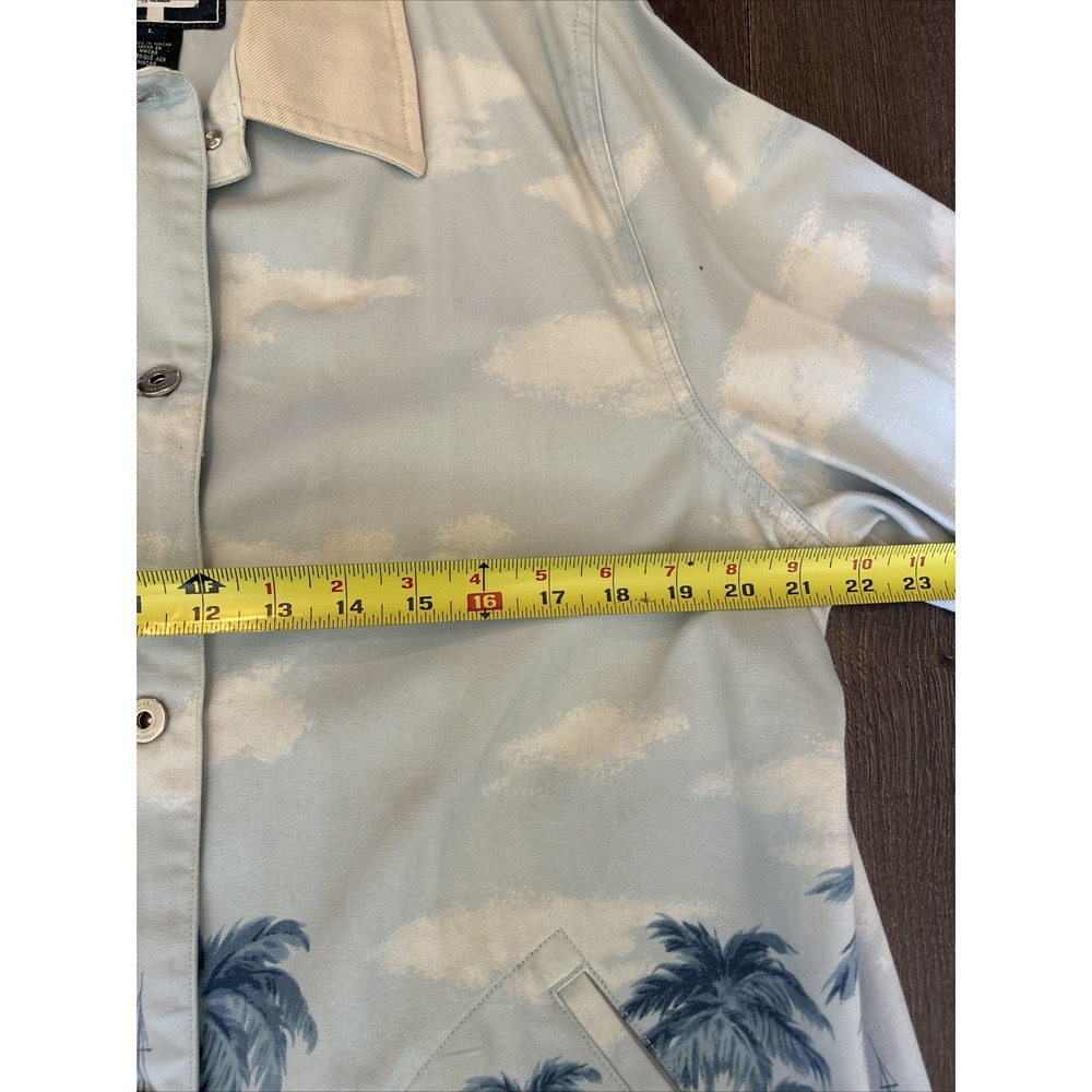 Vintage Ralph Lauren Naval Supply AOP Chore Coat Barn Jacket Nautical Tropical L - Picture 15 of 16